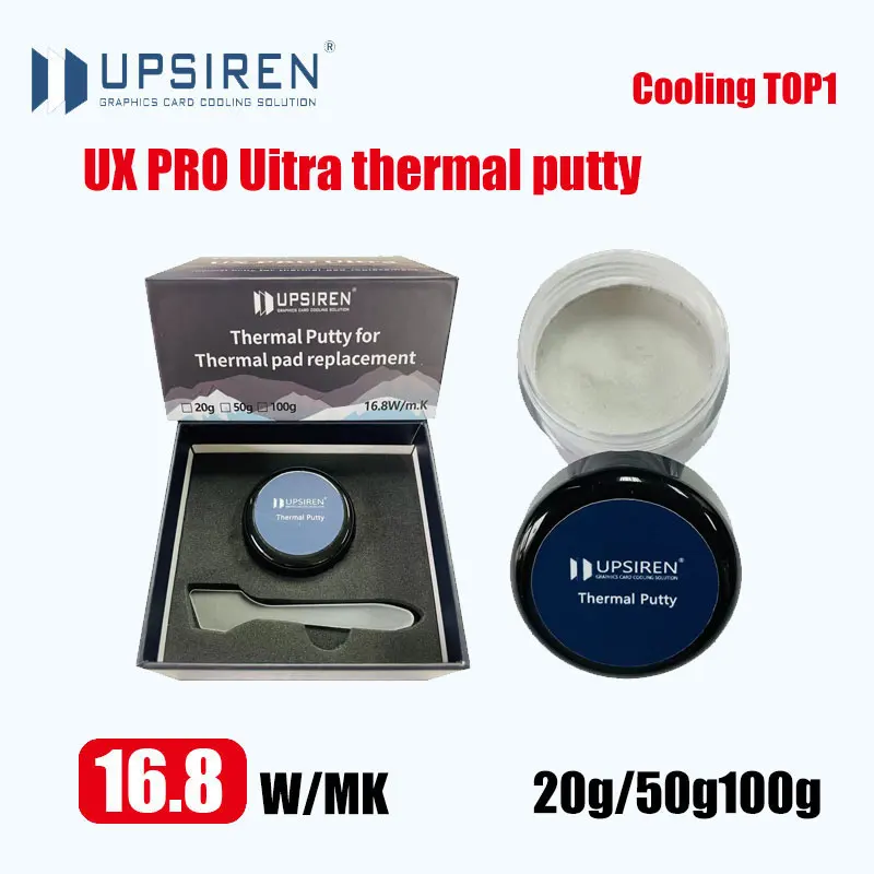 Imagem -02 - Upsiren Ux-ux Ultra Pro Massa Térmica Substituição da Almofada Térmica Bloqueio de Calor Processador Vga Gpu ic 168 w mk