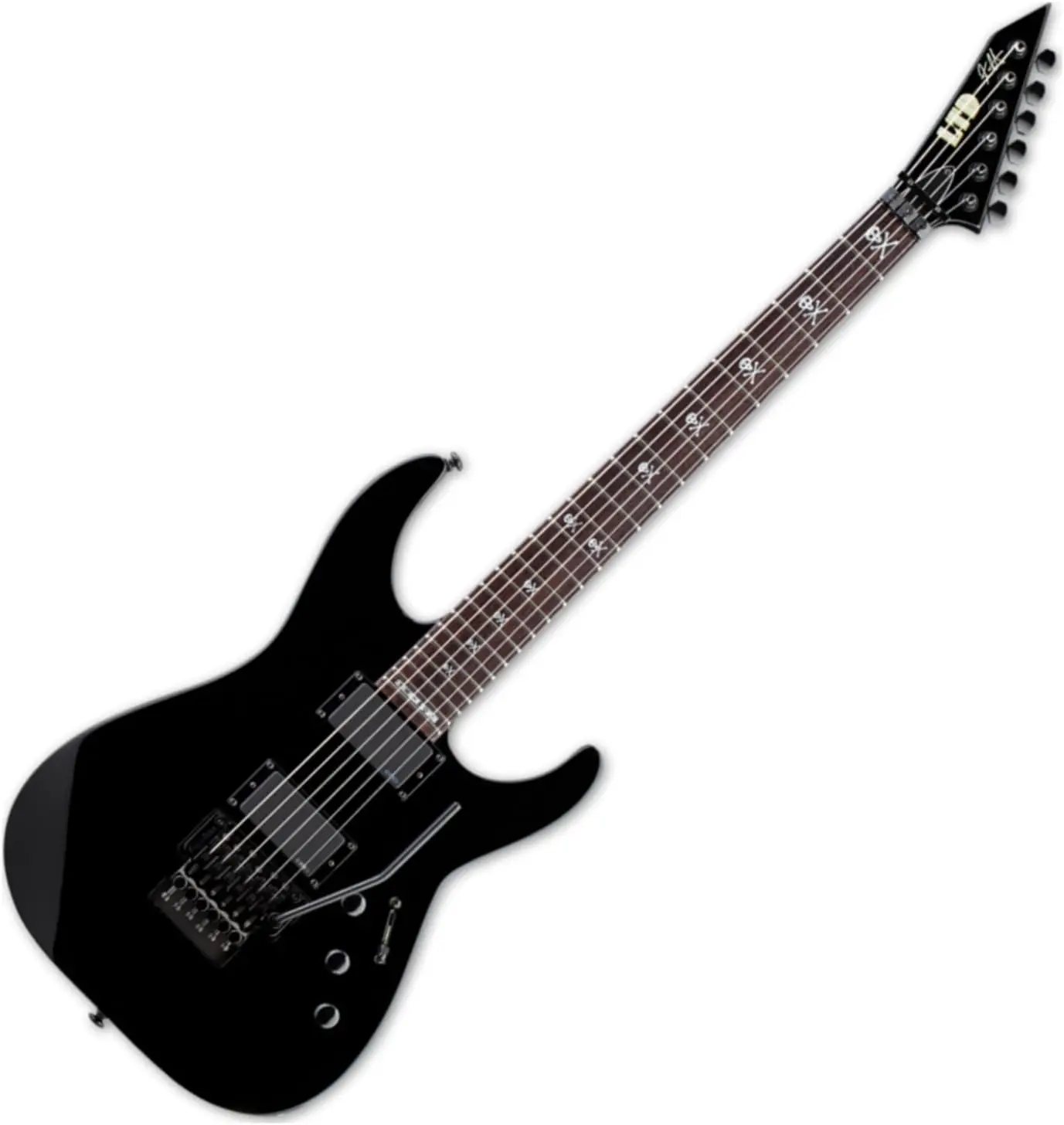 LTD KH-602 Signature Series Kirk Hammett Electric Guitar with Case, Black