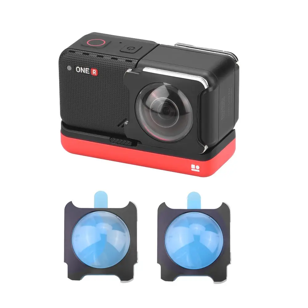 Accessories Cover Protective Dual-Lens Anti-Scratch Lens Protector Lens Guards For Insta360 ONE RS/R view 5