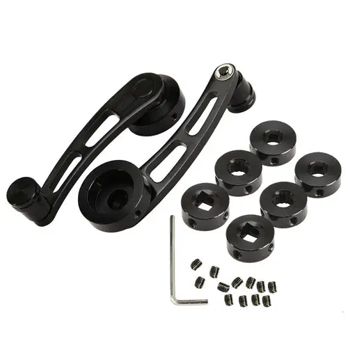 Imagen 1 del producto Manija mecedora Universal para ventana de coche, enrollador elevador, mango enrollador de aleación de aluminio, Kit elevador de manivela, reemplazo Universal, 2 uds.