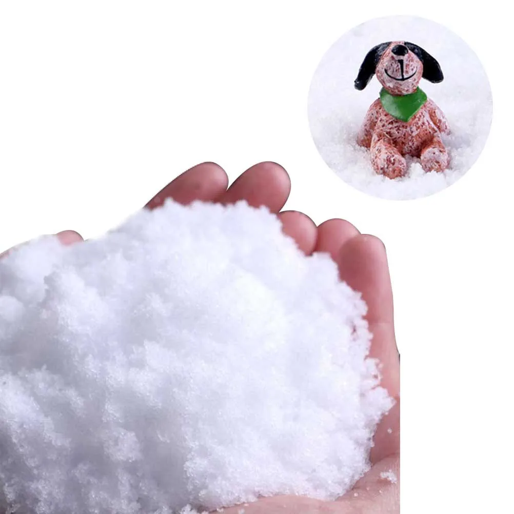 

Powder For Clay White Fake Snow Clay Party Christmas Decoration Party Supplies