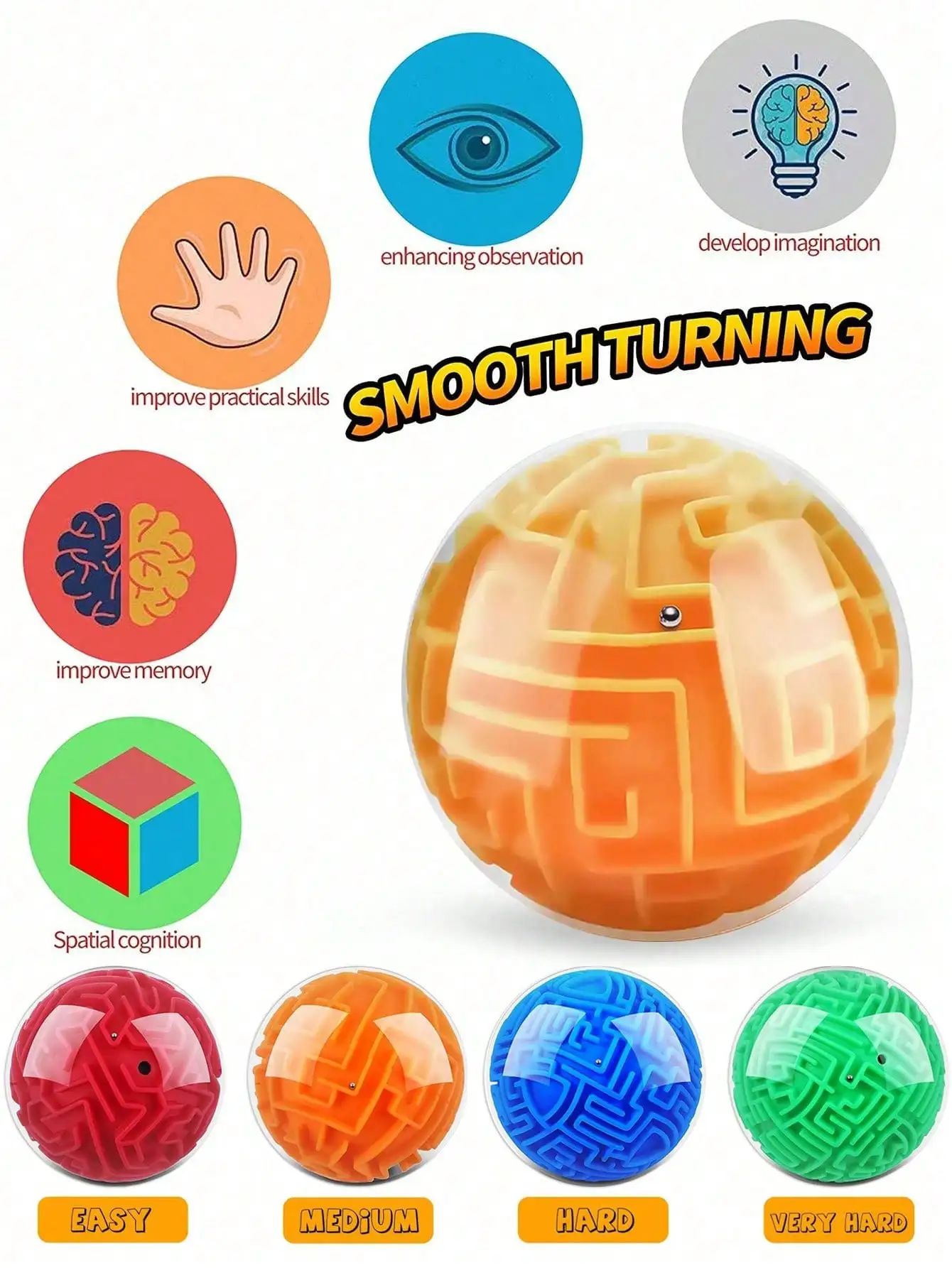 1 pc quebra-cabeça caminhada grânulo labirinto bola brinquedos exercício pensamento e capacidade de reação jogo de interação para adolescentes meninos e meninas presente