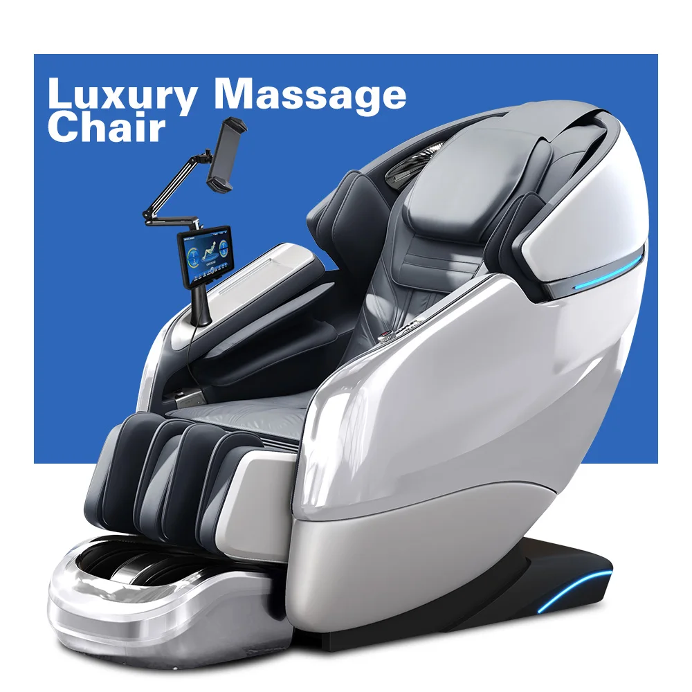 China Best OEM High Quality Big Electric 4d Sl Track Luxury Full Body Zero Gravity Massage Chair With Tiktok Control Button