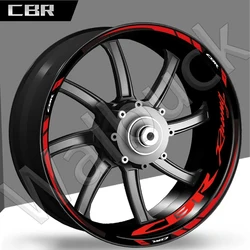 For CBR 400 600 650R 1000RR 250R 500r CB650F Motorcycle Wheel Stickers Rim Hub Stripe Reflective Decals Accessories