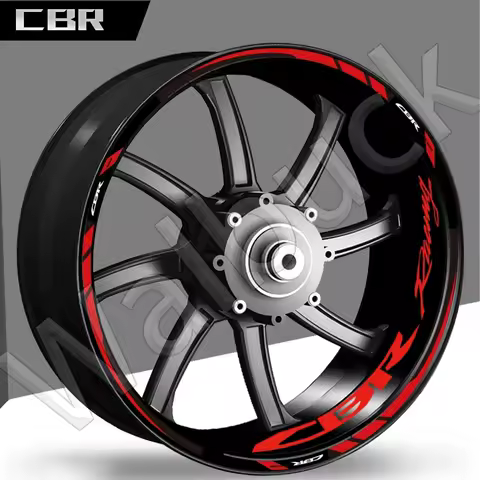 For CBR 400 600 650R 1000RR 250R 500r CB650F Motorcycle Wheel Stickers Rim Hub Stripe Reflective Decals Accessories