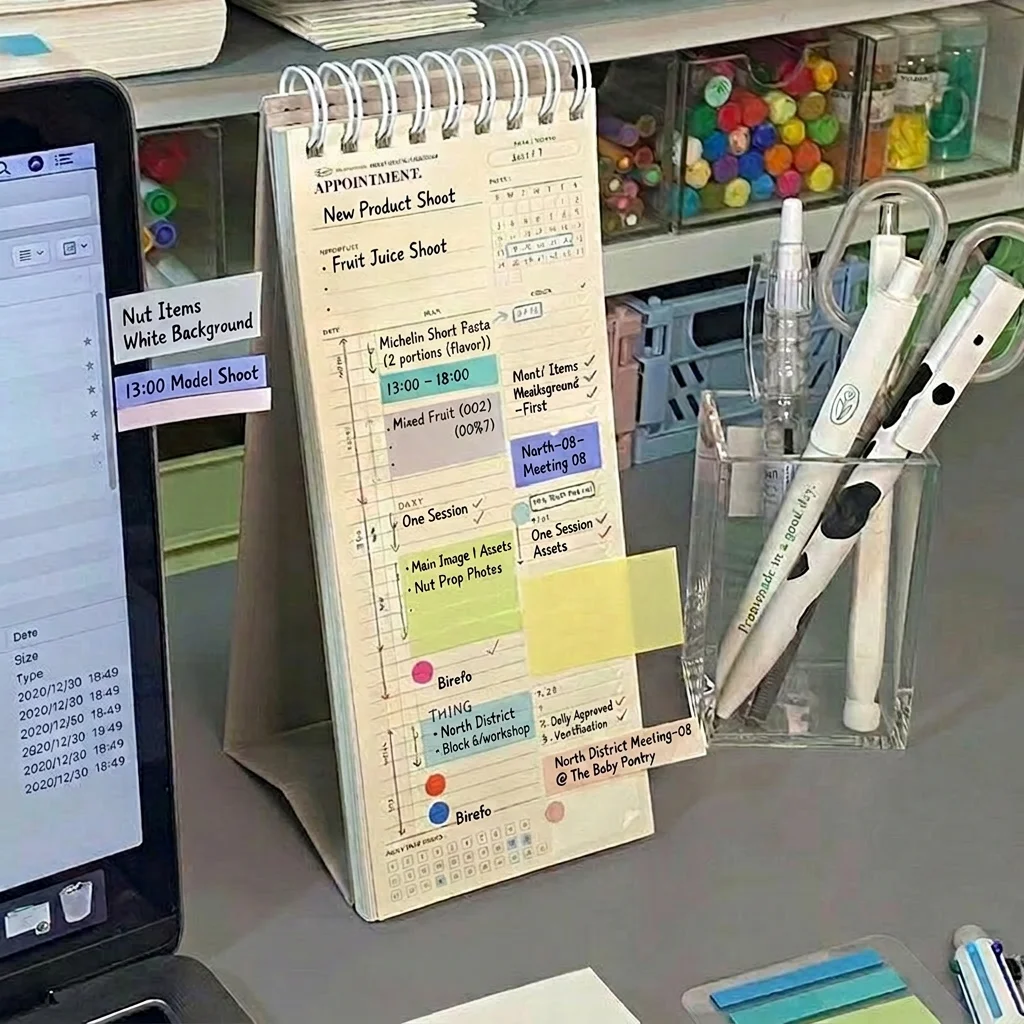 Japon Tarzı Spiral Masa Takvim - Meal Plan Notepad incelemesi ve fiyatı