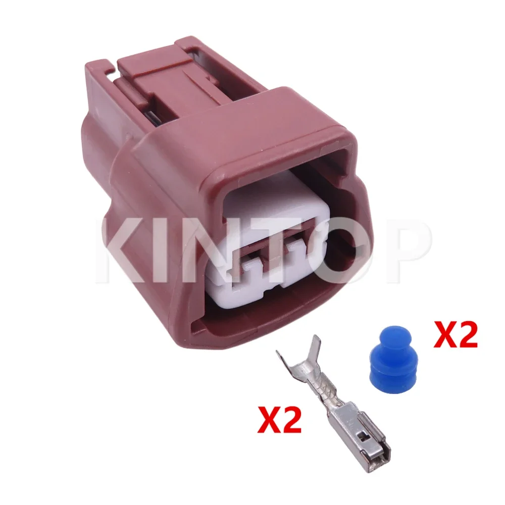 1 Set 2 Pins 6189-0774 E02FBR-RS Car AC Assembly Wire Cable Socket with Wires Automotive Water Temperaure Sensor Connectors