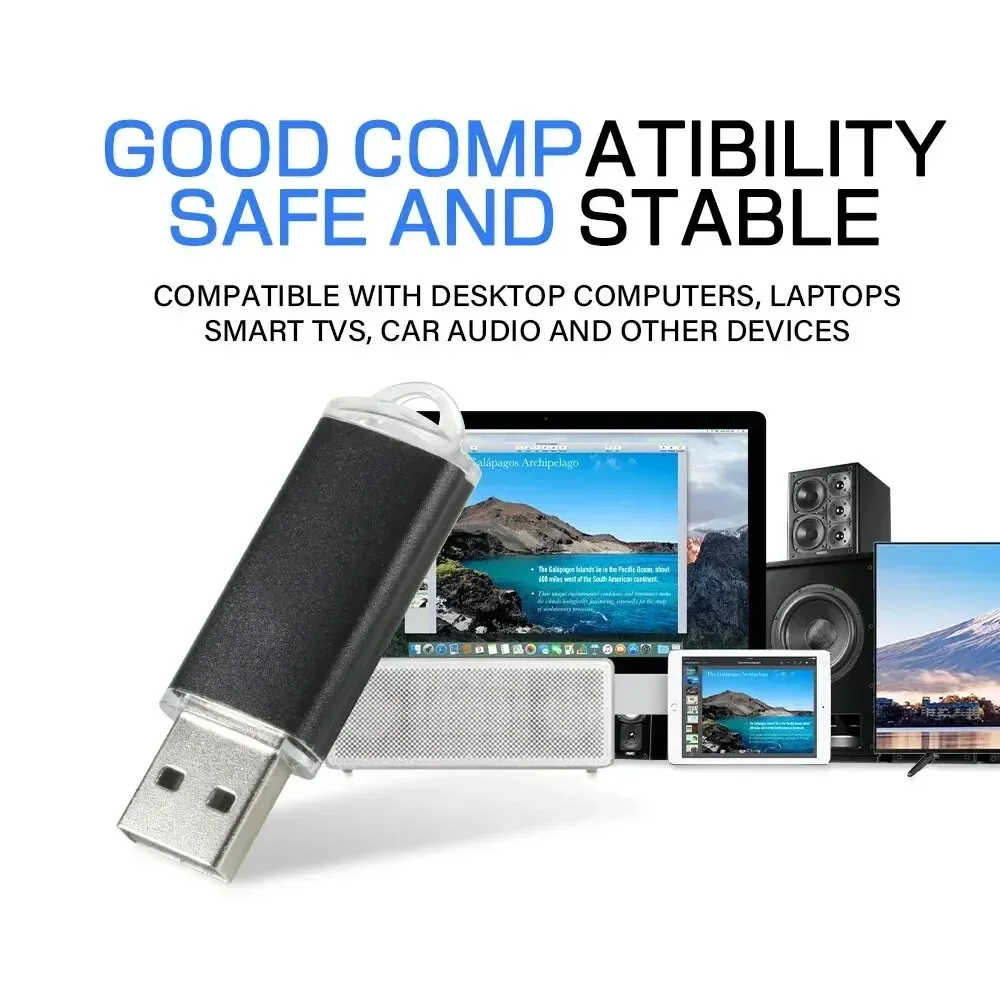USB Flash Drive 64GB Pen Drive Metal Memory Stick Black Pendrive 32GB High Speed External Storage Creative Gifts U Disk image 4