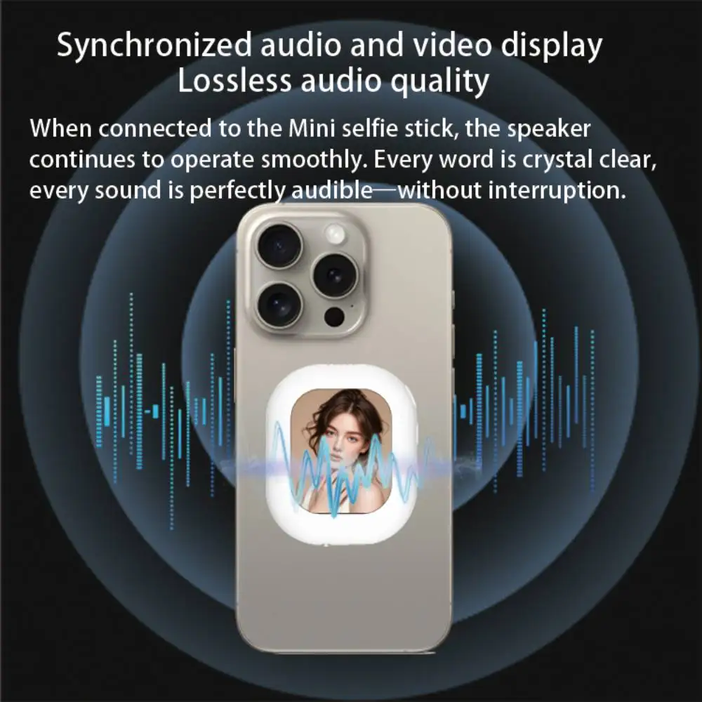 Picture 6: Small Selfie Monitor Screen Magnetic Camera Control Screen Vlog Remote module Kit Device For  iPhone 17 16 15 14 13 Pro Tool