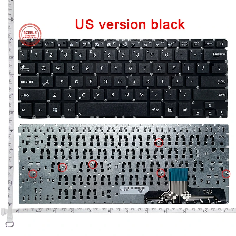 

New Keyboard For Asus UX301L UX301LN UX301 UX301A UX301LA US English keyboard without frame black