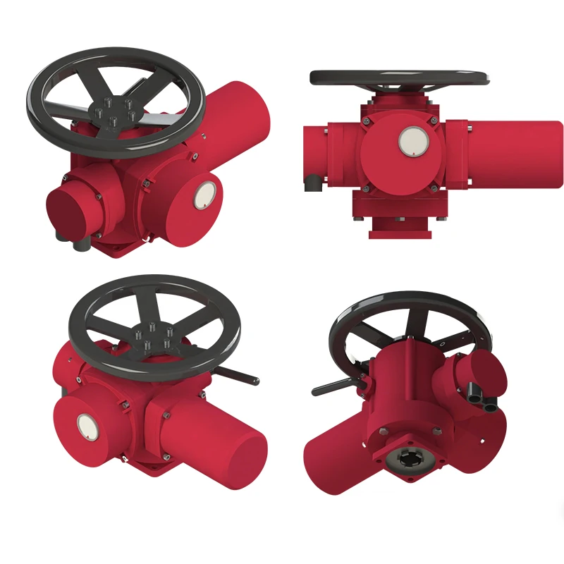 Multi Turn on Off Electric Gate Valve Actuator, Russian Standard Flange Connecting Plate OEM, 220V 380VAC for Chemical Industry