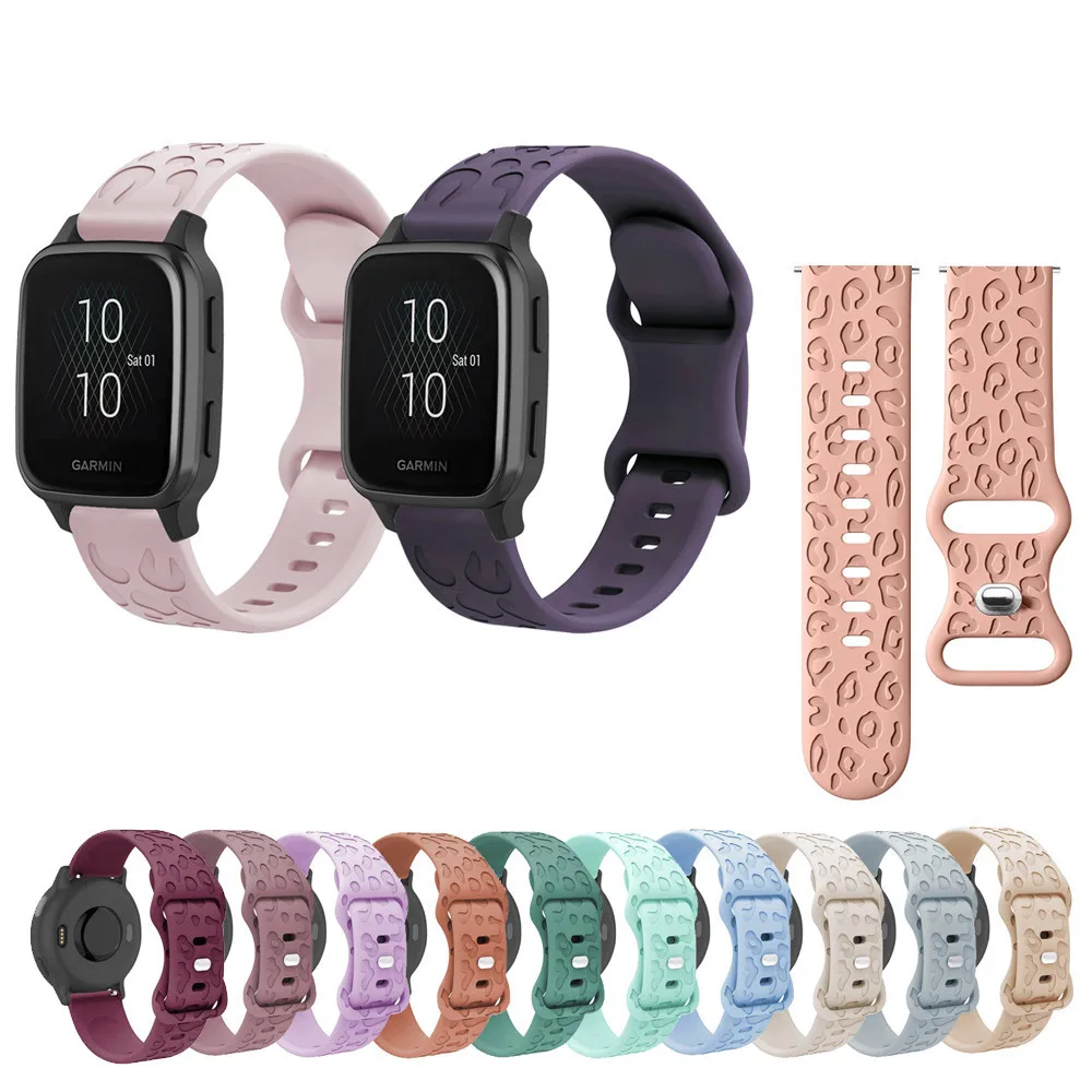 

20mm Silicone Strap For Garmin Venu Sq 2 /venu2 plus Vivoactive 3 Music element Smart Watch Engraved Band