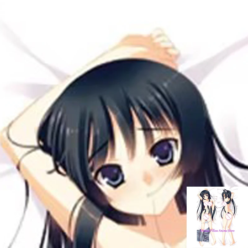 

Dakimakura Anime Pillow Cover Mio Akiyama Double Sided Print Life-size Halloween Christmas Decoration