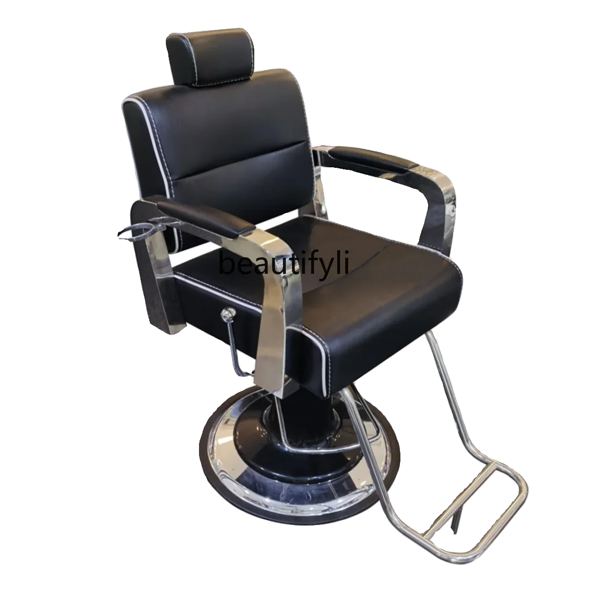 

High-End Barber Shop Hair Cutting Chair for Hair Salon Beauty Salon Lifting Can Put down Barber Chair Hot Dyeing Chair