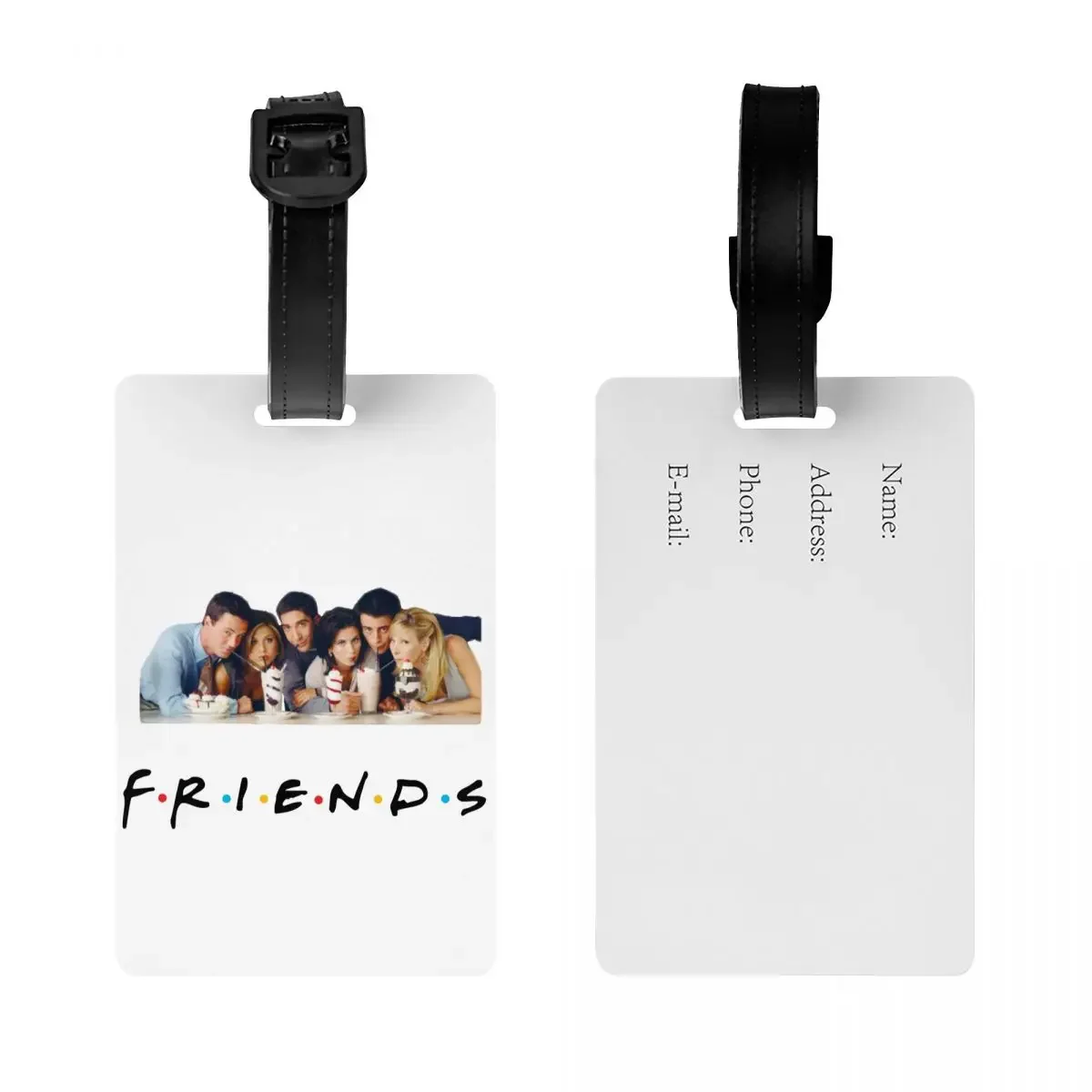 Friends TV Show Luggage Tag for Suitcases Privacy Cover ID Label