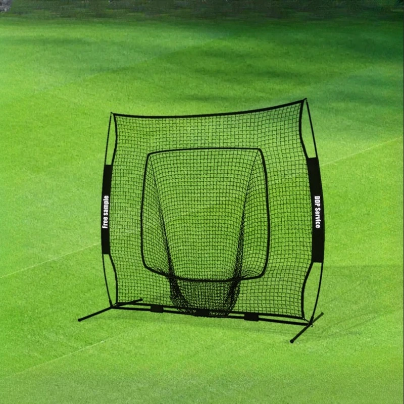 7x7FT Baseball Practice Net 7 Ply Indoor Outdoor Ball Net Softball Hitting Rebound Net Backstop Heavy Duty Durable for Training