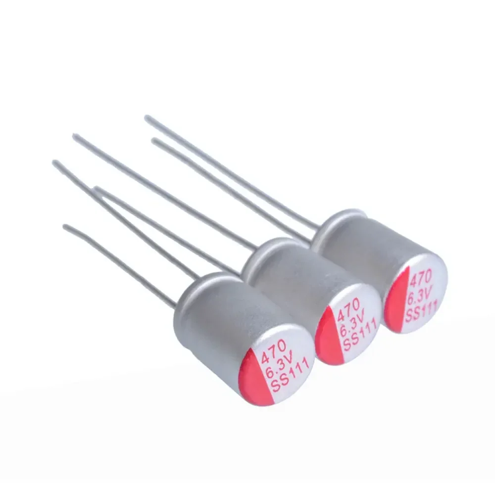 10 buah kapasitor padat polimer 10V 220uF 330uF 470uF 560uF 680uF 820uF 1000uF 1500uf 2200uF kapasitor elektrolitik Solid DIP