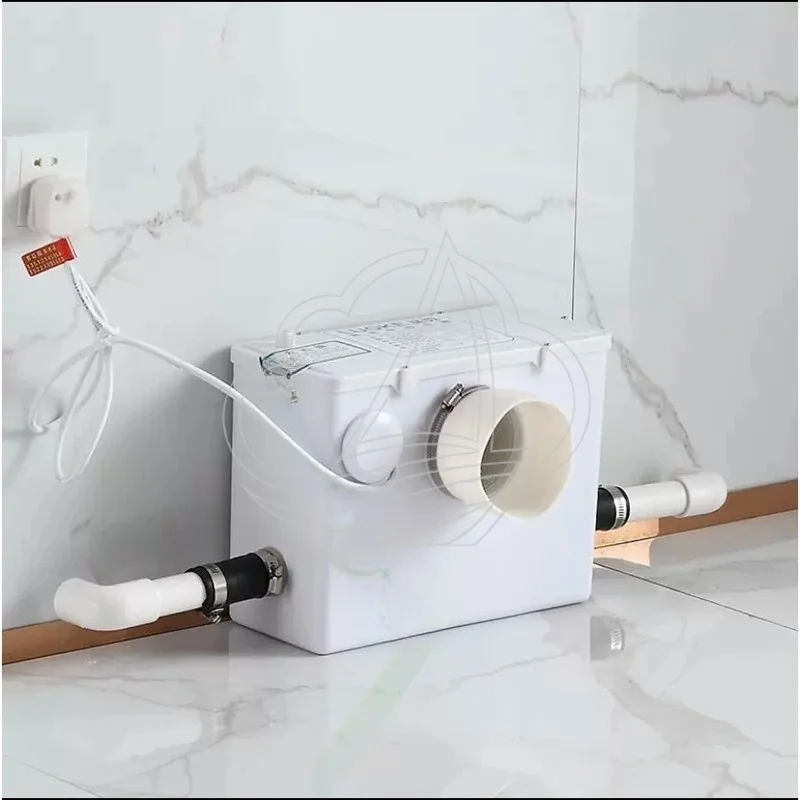 500W Automatic Sewage Macerator Lift Pump, Electric Sanitary Pulverizer for Toilet Bathtub Sink Septic Tank