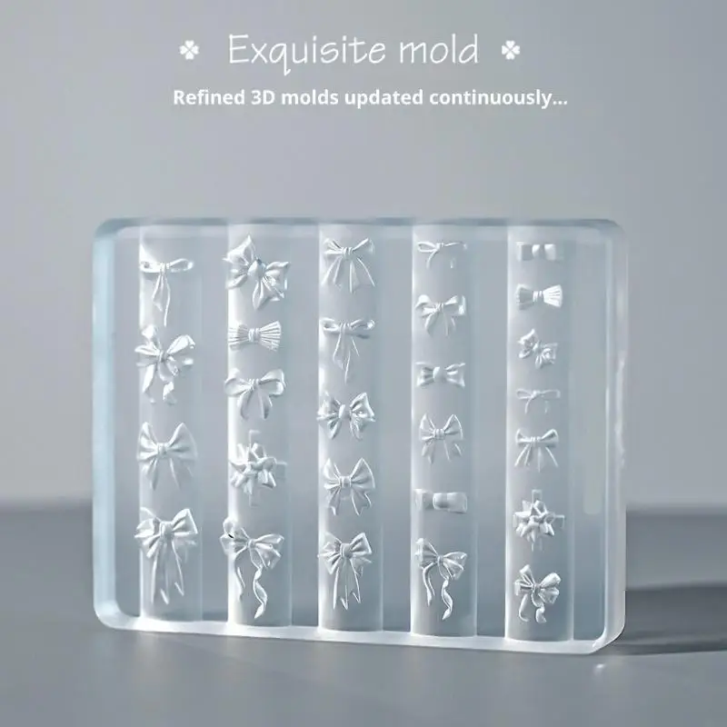 Heat Resistant Clear Silicone Craft Mold For Nail Artists And Handmade Jewelry Creation