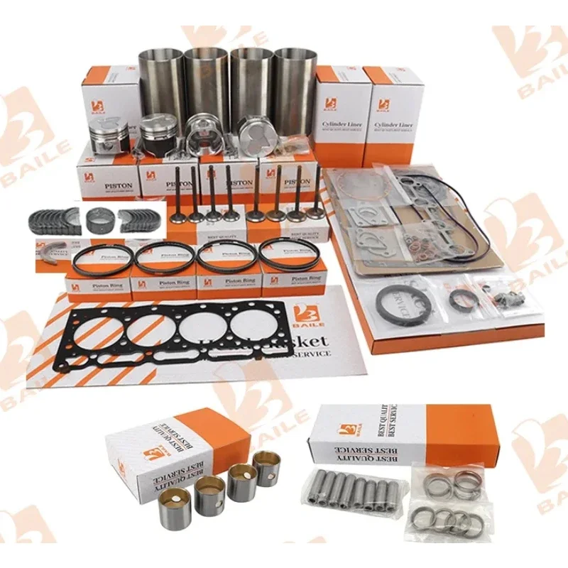 ل Kubota V1505 إصلاح إعادة بناء عدة قطع غيار المحرك #3