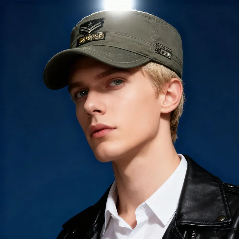 Mini-Baseballkappe mit flachem Oberteil, stilvoll und trendig, perfekt für Streetwear und Sonnenschutz