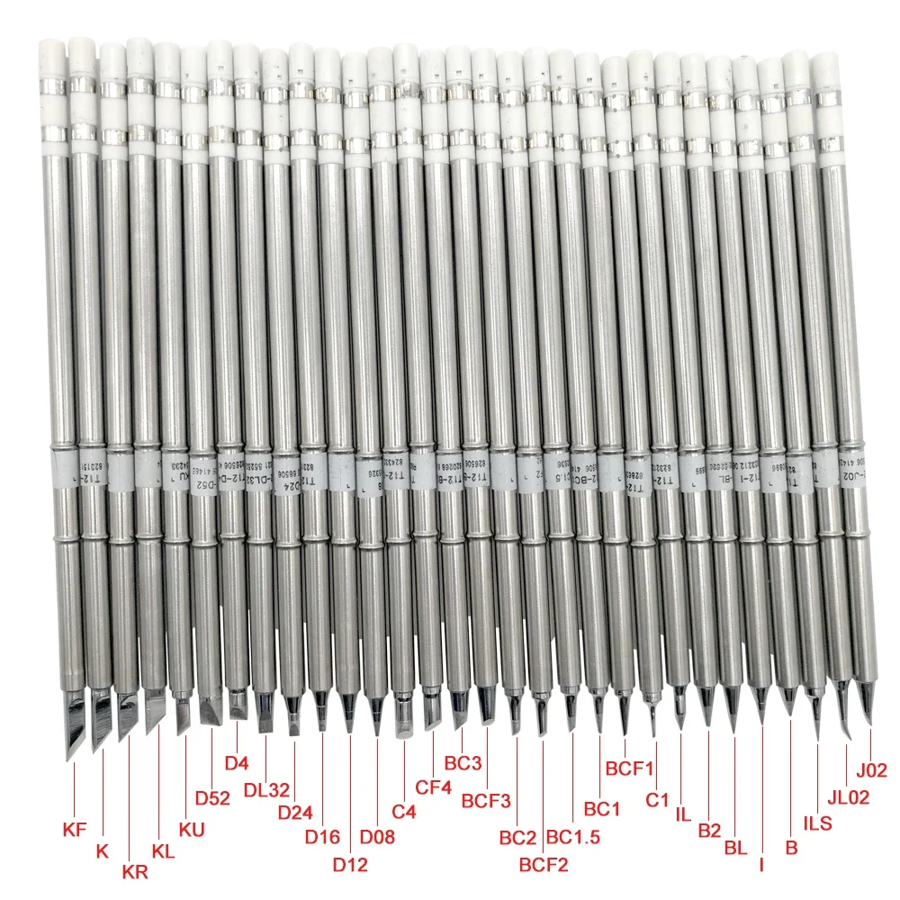 T12 K Series Soldering Solder Iron Tips T12-KL KF KR KU Series Iron Tip for Hakko FX951 STC AND OLED Electric Soldering Iron