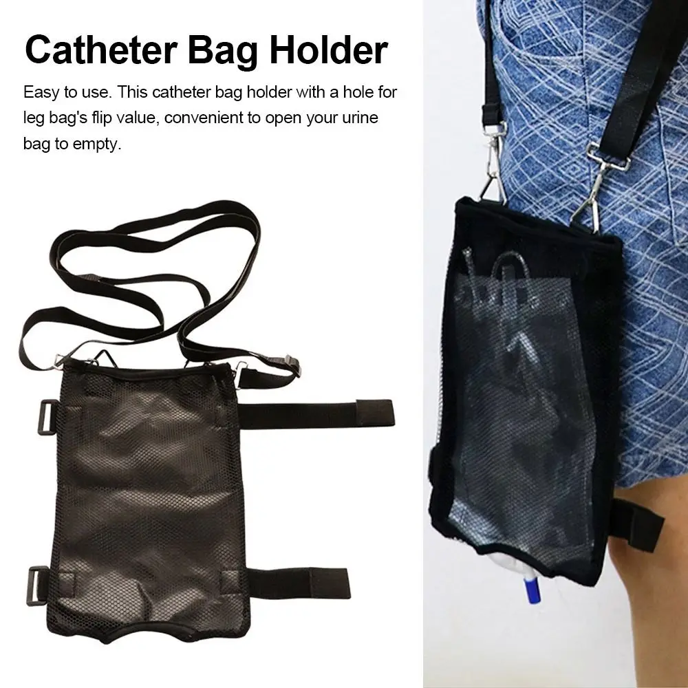 Universal Washable Catheter Bag Holder Urine Bag Catheter Sleeve Catheter stabilization Device Patient Care Urine Drainage Bag