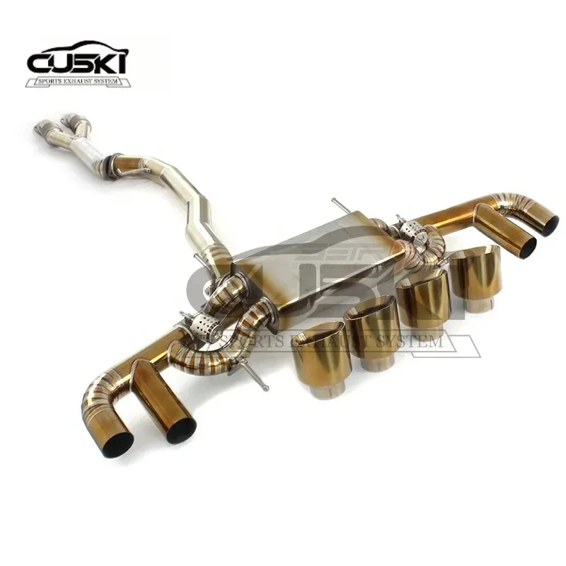 High Flow catback Exhaust For NISSAN GTR GT-R R34 3.8TT 2008-2022 Titanium alloy Exhaust Modification Accessories car Exhaust