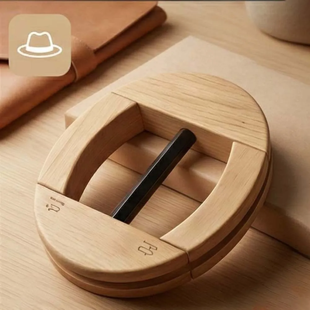 

Компактный регулируемый портативный деревянный держатель для шляп и кепок, легкий внутренний фиксатор для ковбойских и бейсбольных шляп, для использования на улице