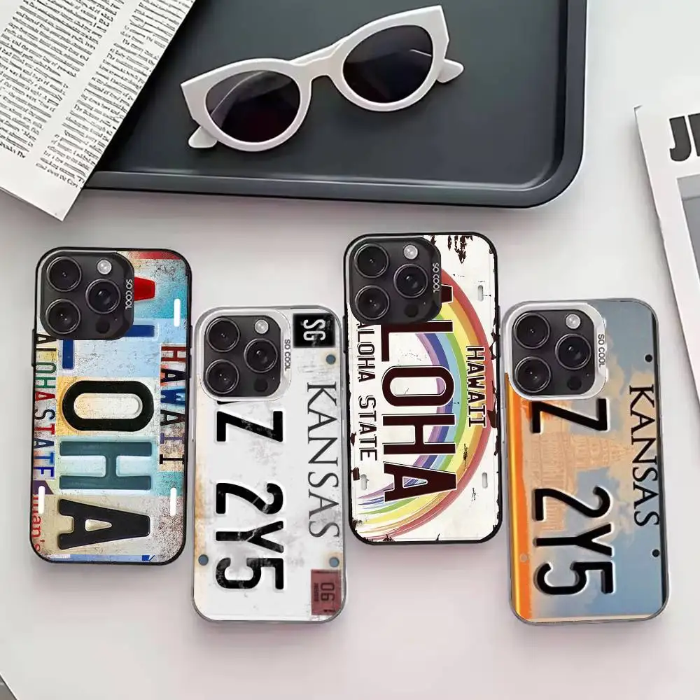 

S-Supernatural L-License Plate Phone Case For iPhone 17,16,15,14,13,12,11 Plus,Pro Max,XS,Colored silver phone case