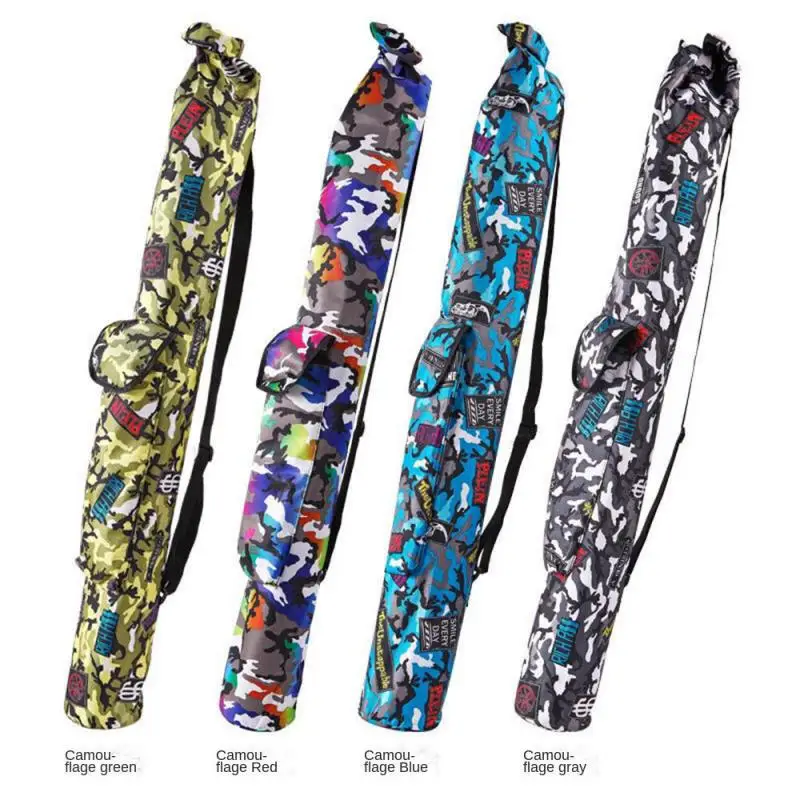 

Multi-function Fishing Rod Cover Portable Foldable Thicken Canvas Fishing Rod Holder Oxford Cloth Drawstring Pocket Fishing Gear