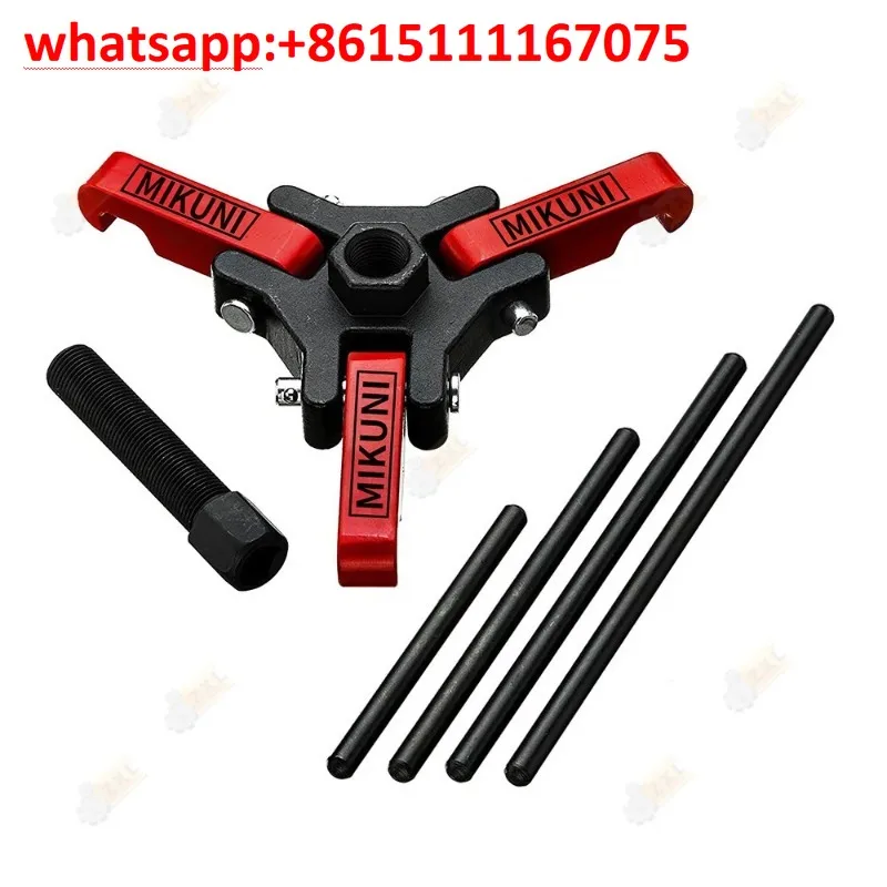 Universal Harmonic Balancer Puller Set, Damper Pulley Removal Tool Kit, Automotive Crankshaft Pulley Disassembly Tool 1SET