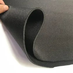 Nero 1-5mm di spessore SBR Neoprene tessuto per cucire muta impermeabile elasticizzata panno per immersione composito a doppia faccia