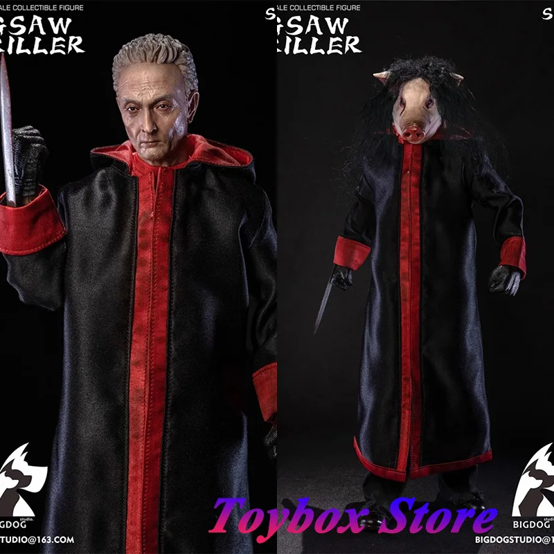 BIGDOG STUDIO SC012 1/6 تحصيل بانوراما القاتل رجل عمل الشكل استبدال خنزير رئيس ديكور 12 بوصة ذكر تمثال نموذج #2