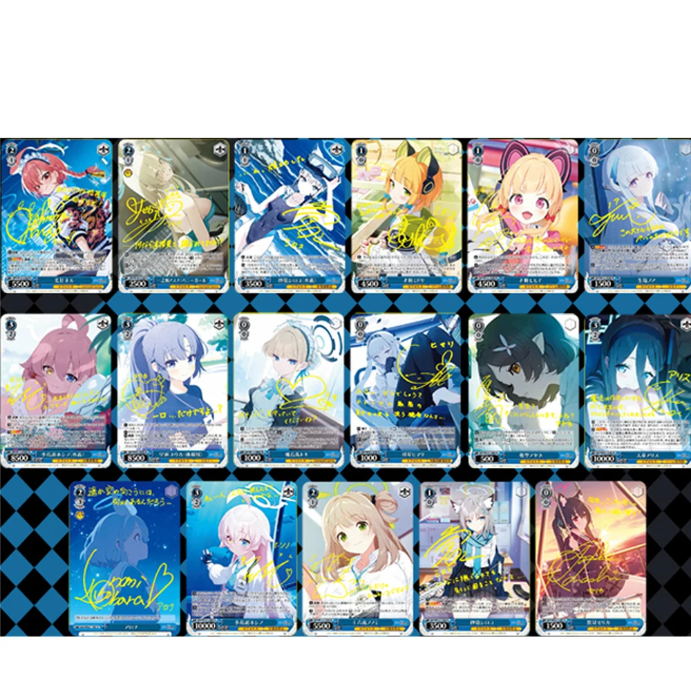 

DABOLUO WS Cards Blue Archive Weiss Schwarz Card Blue series Sexy ACG Weib Game Signature Card Diy Color flash Collectible Cards