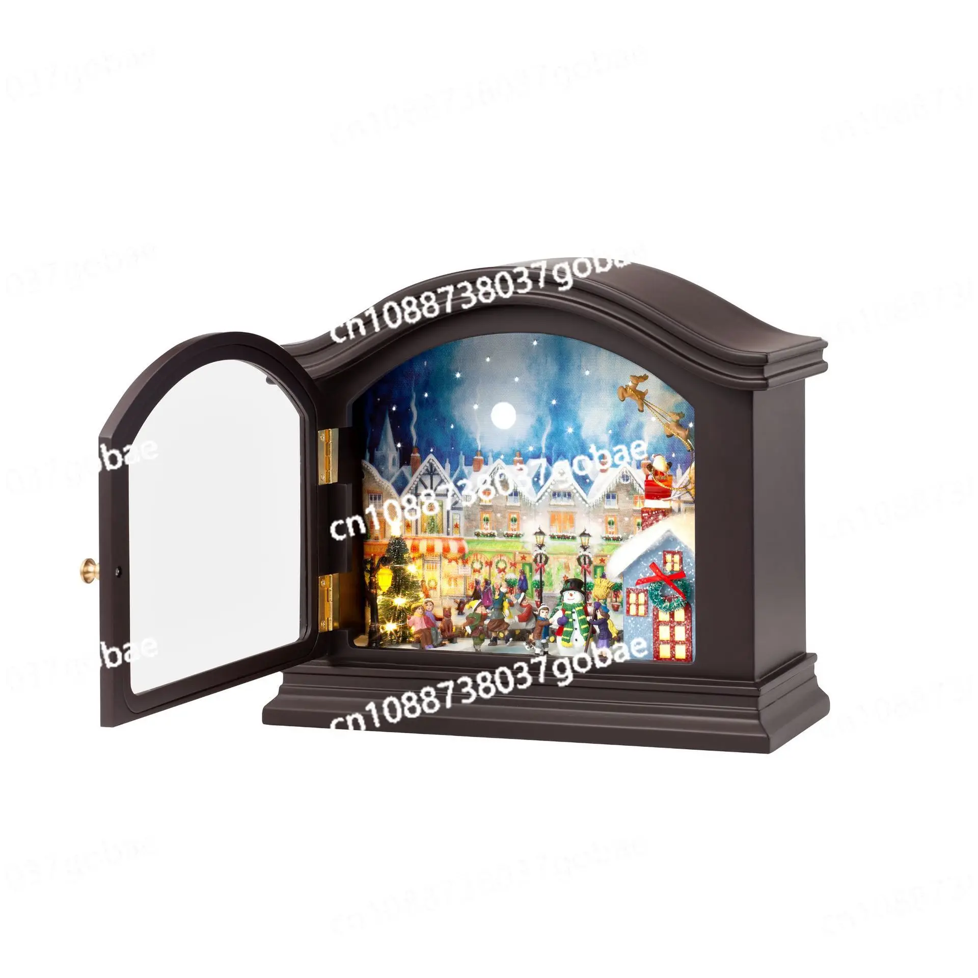 Christmas Wooden Music Box Rotating Music Box Birthday