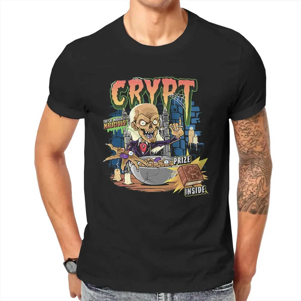 Creepshow-ホラー映画を放送するTシャツ,面白いクッキークリプト,シリアルのベーシックTシャツ,レジャー,男性のための流行の服,1982