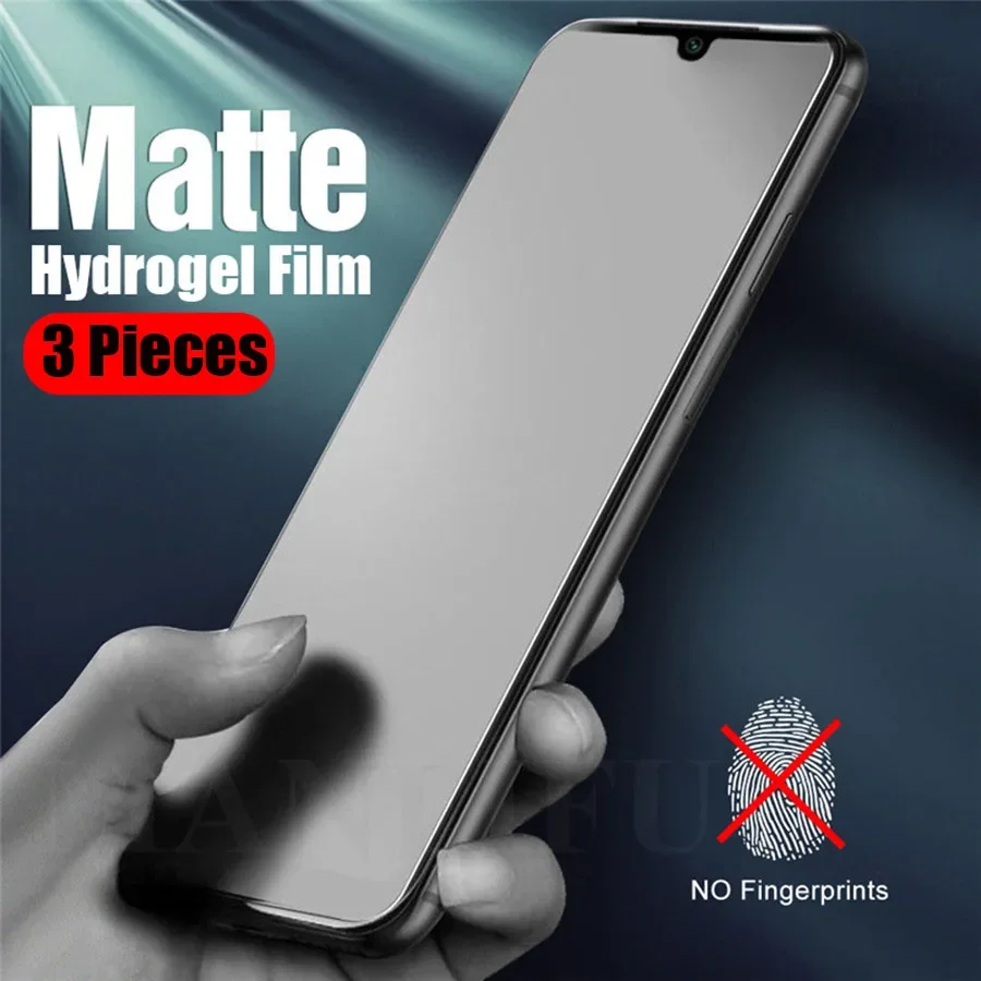 

3Pcs Full Cover Matte Hydrogel film For iPhone 12 13 14 15 16 Pro MAX TPU Screen Protector For iPhone 15 16 Plus SE 2020 XR X XS