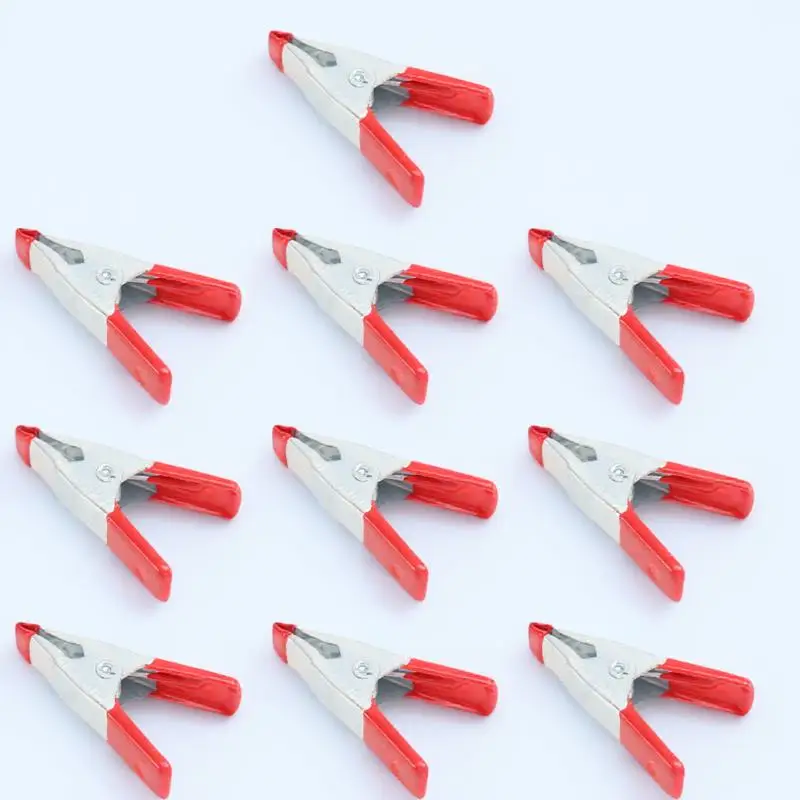 10Pcs Heavy Duty Spring Tent Clamps Carbon Steel with Rubber Coated Grip for Camping Tarp Canopy Grill Cover Plant Shelter
