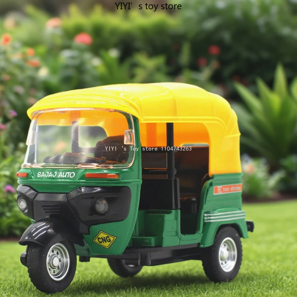 

1:32 Indian three-wheeled motorcycle alloy car models, rebound car models, high-end decorative items, and car children's toys 25