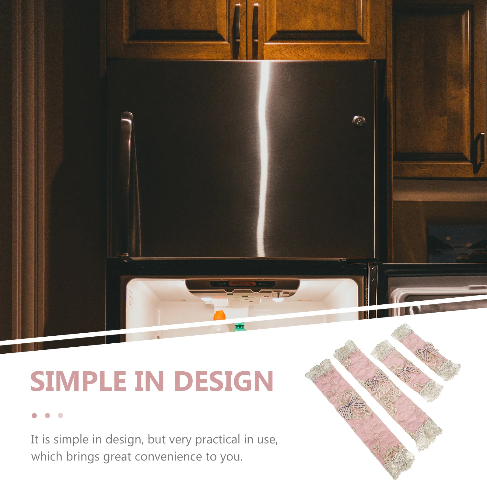 زوجان من أغطية مقبض باب الثلاجة الواقية القابلة للتعديل لغطاء مقبض ثلاجة المطبخ وغسالة الأطباق في الفرن