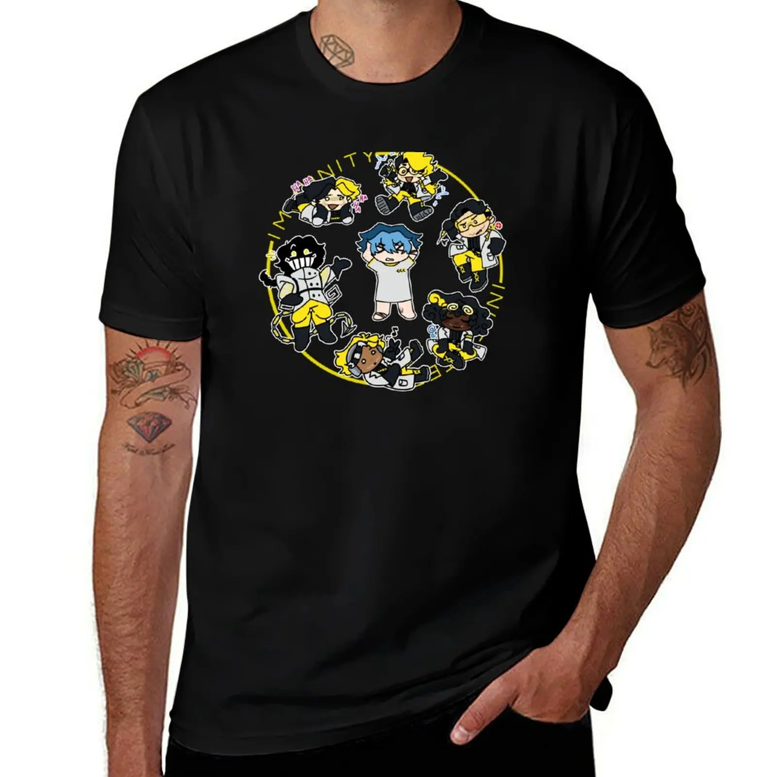 

IMMUNITY  INHERITED Character Chibis T-Shirt t shirts for man cotton man t shirts cotton anime t shirts for man T-shirt