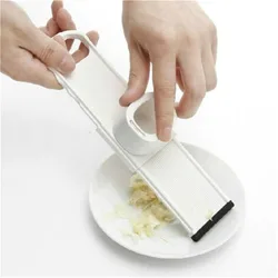 New Kitchen Accessories Abs Garlic Slicer Carrot Cutter 2 In 1 Stainless Steel