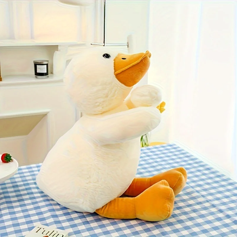 1pc 17.3 Inch Adorable Goose Plush Pillow - Soft & Cuddly Stuffed Animal Toy Halloween Thanksgiving Christmas Gifts【Valentine\'s