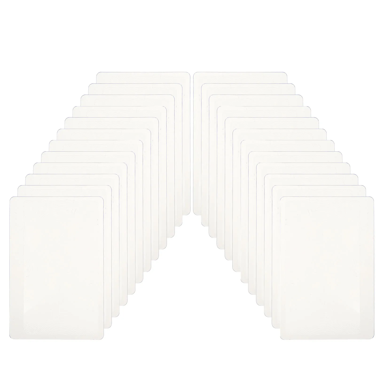 

24pcs Card Sized Magnifier H held Reading Portable PVC Material Tool Clear Imaging Lightweight Glass Bookmarks for Seniors