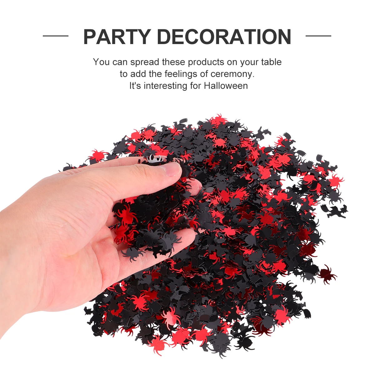 

3 set 3 Sets Halloween Spider Witch Decoration Reusable Plastic Party Confetti For Festival Home Table Scatter Ornaments Holiday