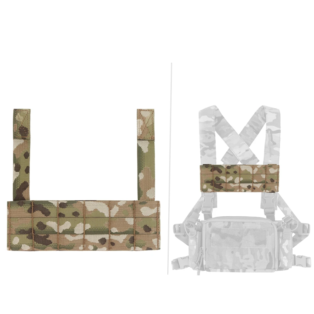 Tactical EUD Bridge Front Panel MOLLE Panel for D3CRM D3CRX Tactical Vest Chest Rig,Tactical Modular Expansion Accessories