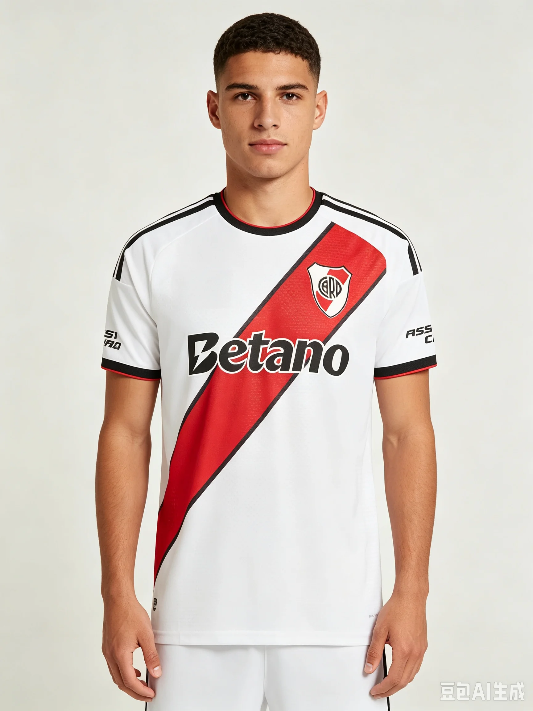 2026 New River Plate 3D Printed Football Jersey Men Summer Sports OversizeBreathable Quick Drying Streetwear Clothing tee