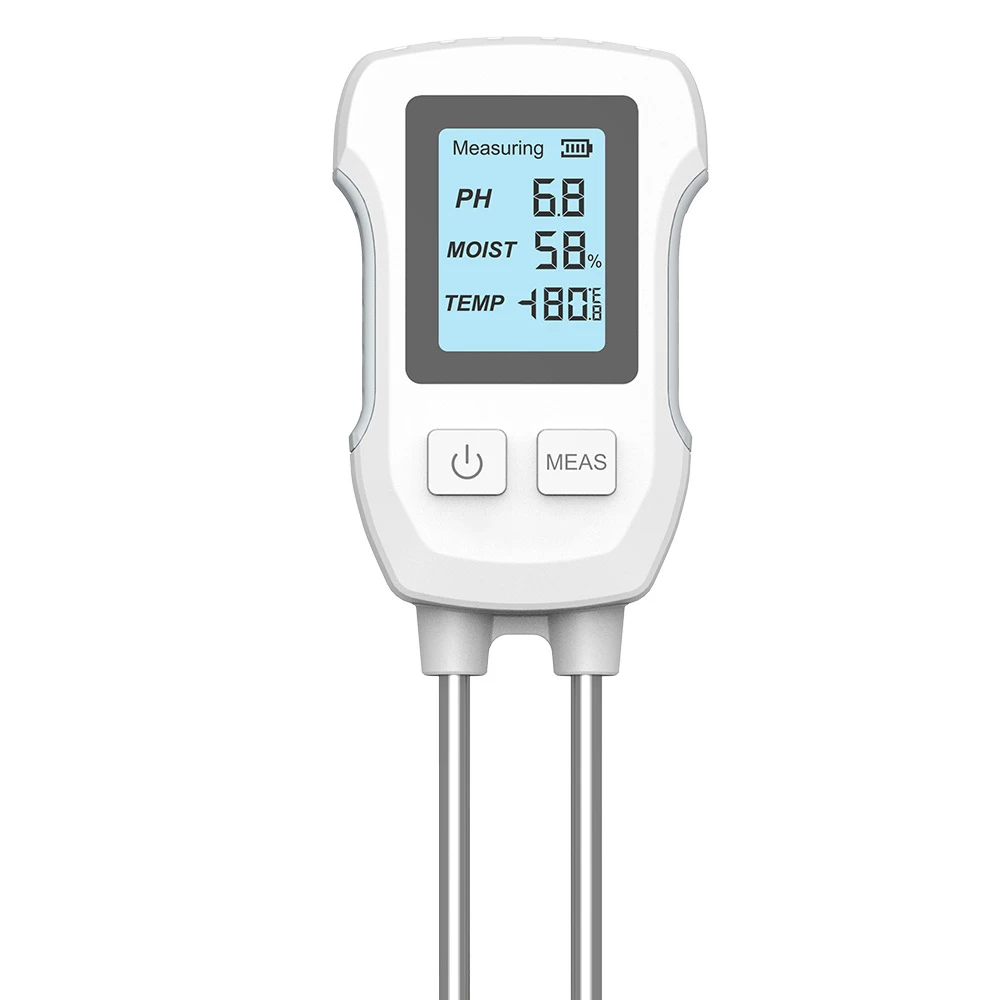 

3 в 1, прибор для измерения влажности и температуры почвы, с ЖК-дисплеем