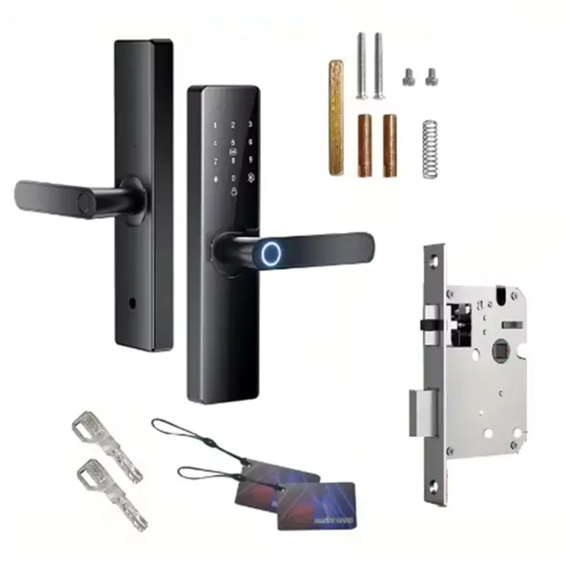 Tuya Enhanced Wifi Smart Door Lock With Fingerprint, Password, And Smart Card Entry-[A04I Tools]